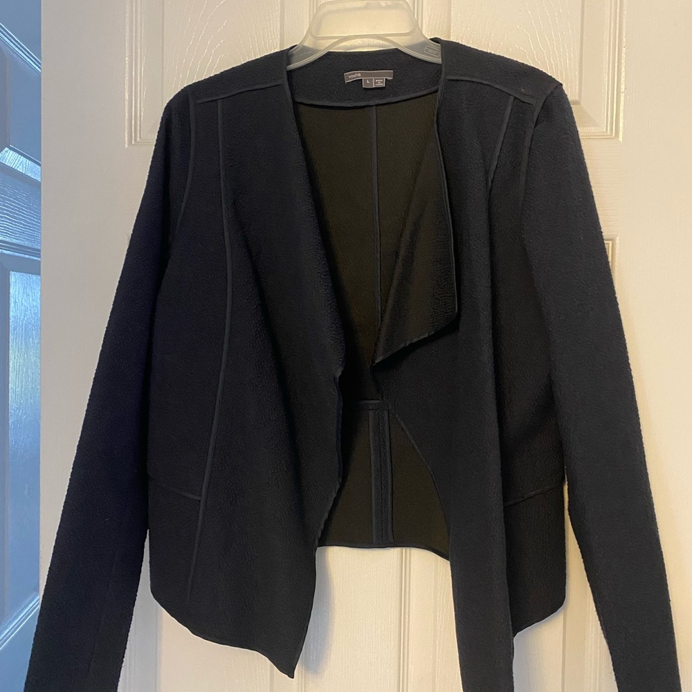 Vince Women's navy Open Front Jacket